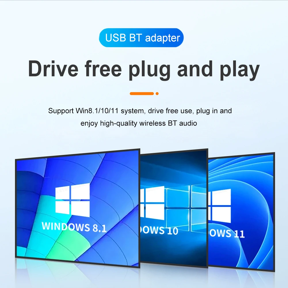 USB BT 5.4 동글 어댑터, BT 5.4 동글 리시버, PC 스피커 무선 마우스 키보드용, 윈도우 11, 10/8.1 BT 동글 지원