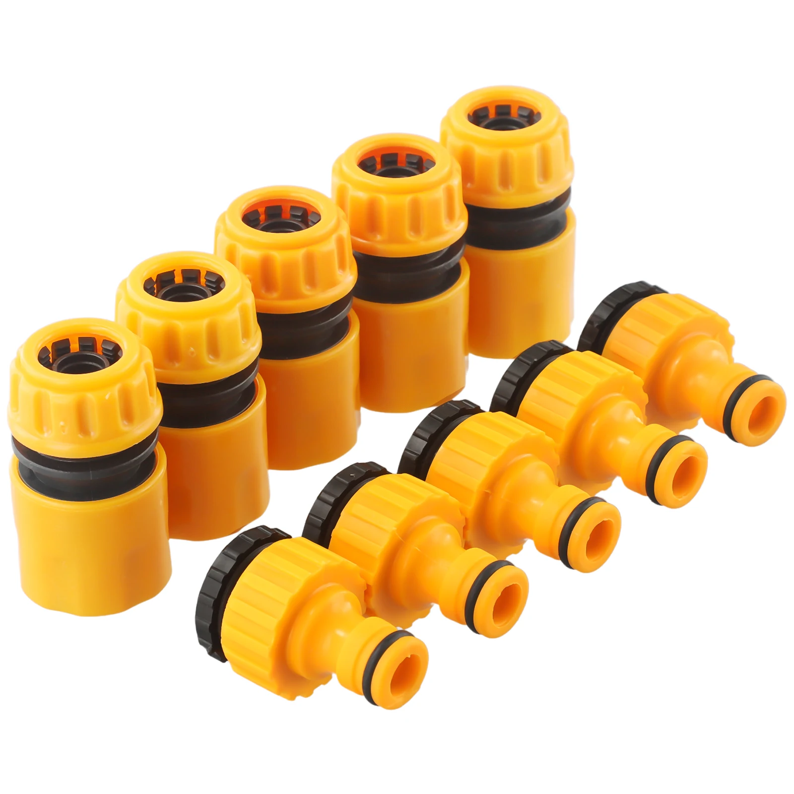 

Sturdy And 10pcs 34 & 12 Inch Graden Hose Water Tap Threaded Connector Faucet Adapter For Car Washing And Patio Cleaning