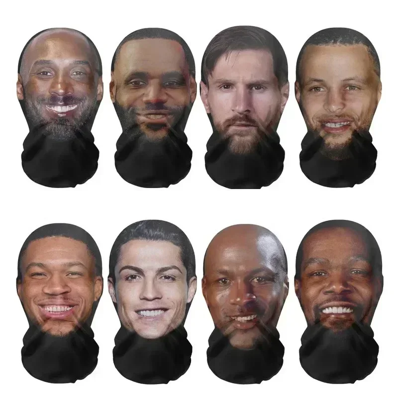 Face Mask Kanye Mask 3D Printed Elastic Mesh Full Face Mask For Men Women Cosplay Headwear Hip Hop Fashion Balaclava Hood Hat Headgear
