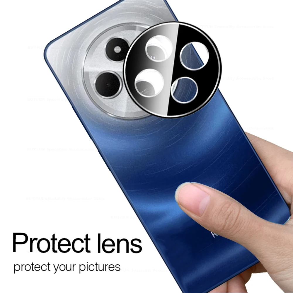 Dual Pack Black 3D Curved Tempered Glass Camera Lens Protector Case