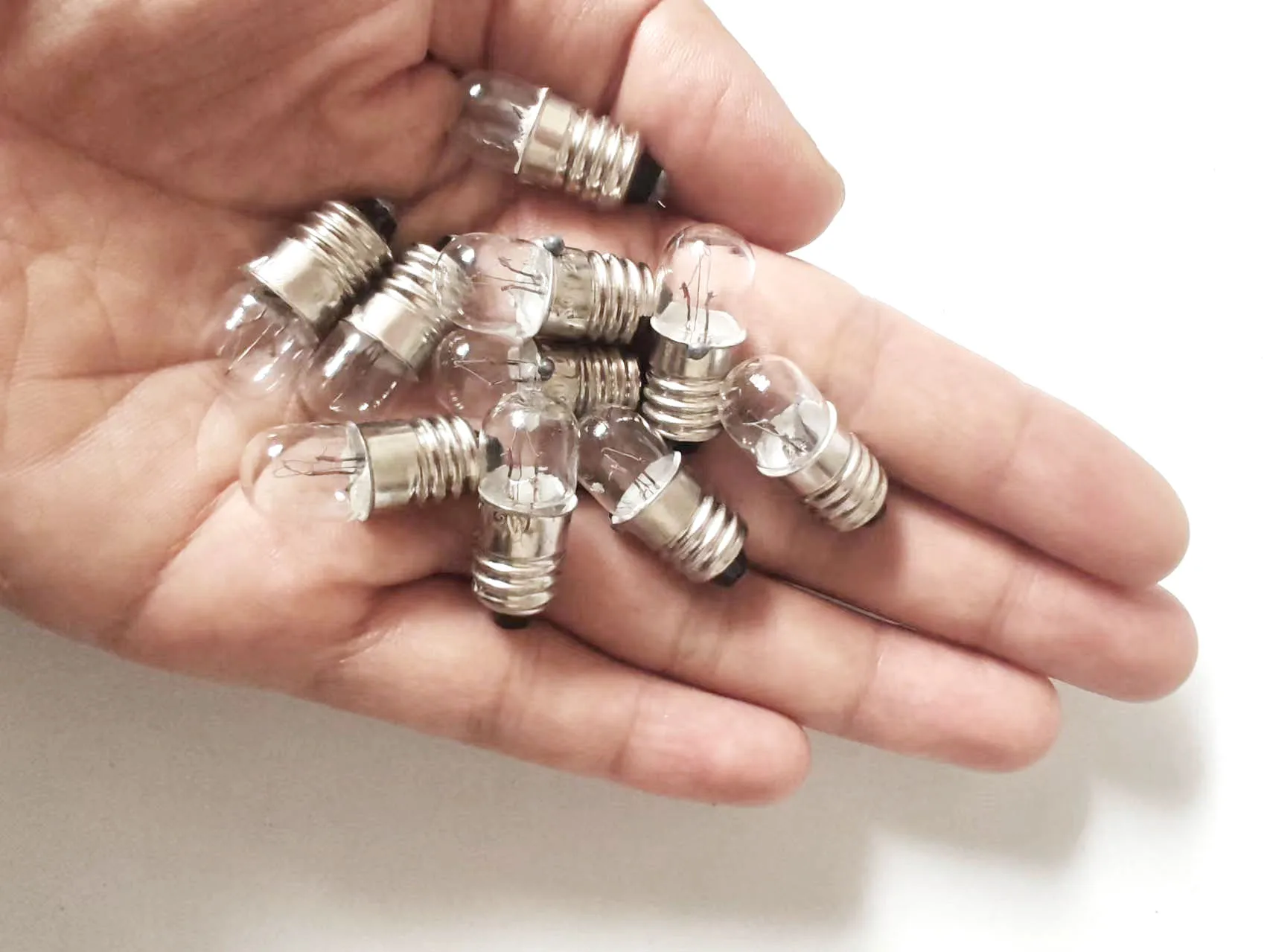 6.3V 12V 24V 30V 36V 2W 3W 5W 0.15A Screw Instrument Signal Indicating Small Bulb Button E10 Switch Light Lamp 10pcs halogen bulb led bulb holder button light switch kit