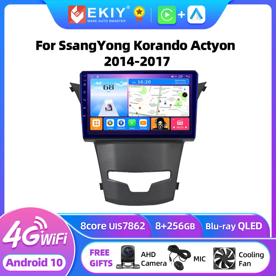 EKIY T7 Radio samochodowe Android dla SsangYong Korando