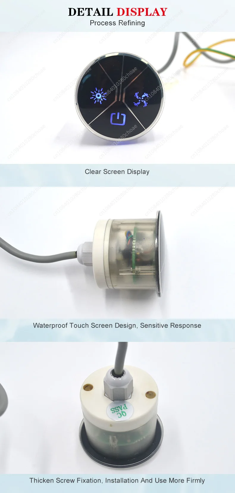 Water Pump Switch and Underwater Lighting Function Massage Bathtub Controller In
