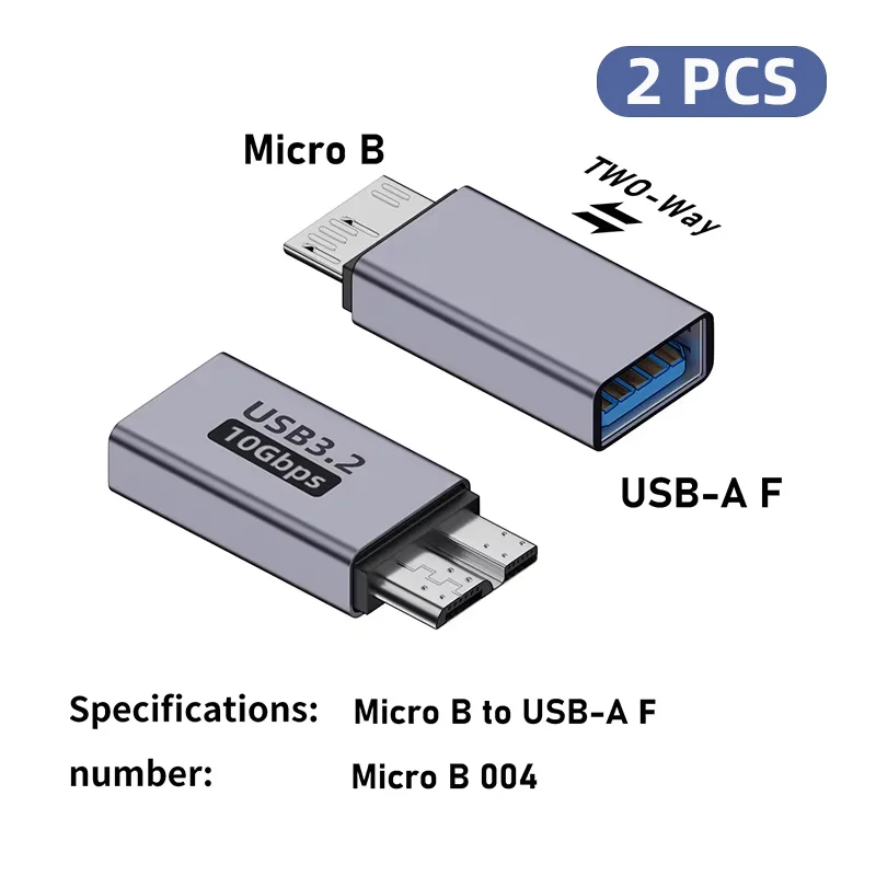 High-Speed USB-C Female to Micro B Male Adapter
