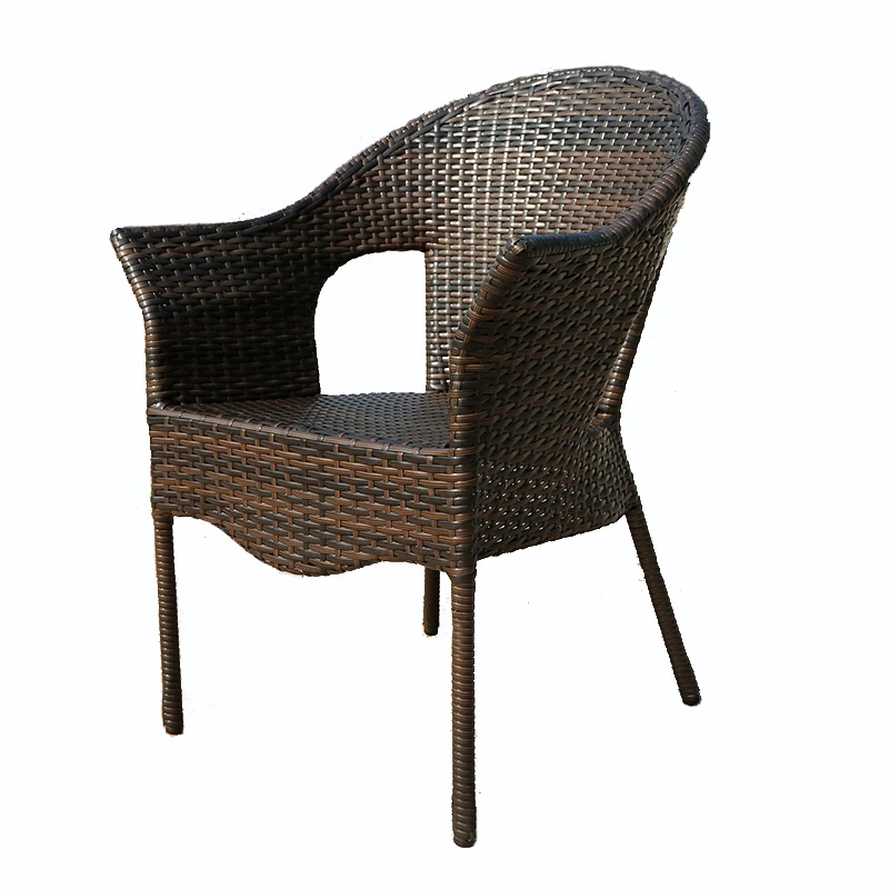 Modern Rattan Garden Furniture 5-piece Set Coffee Table and Chairs Wicker Weather Resistance Patio Bistro Table and Chair