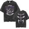 The Bat Boys The Night Court Acotar Retro Washed T Shirt Men's Fashion Gothic Tshirts Male Cool Oversized T-shirt Y2k Streetwear 5