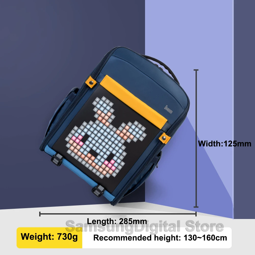 Divoom Sling Bag-V Customizable Pixel Art Fashion Design Outdoor Sport  Waterproof Mens and Women's Messenger Bag New Year Gift