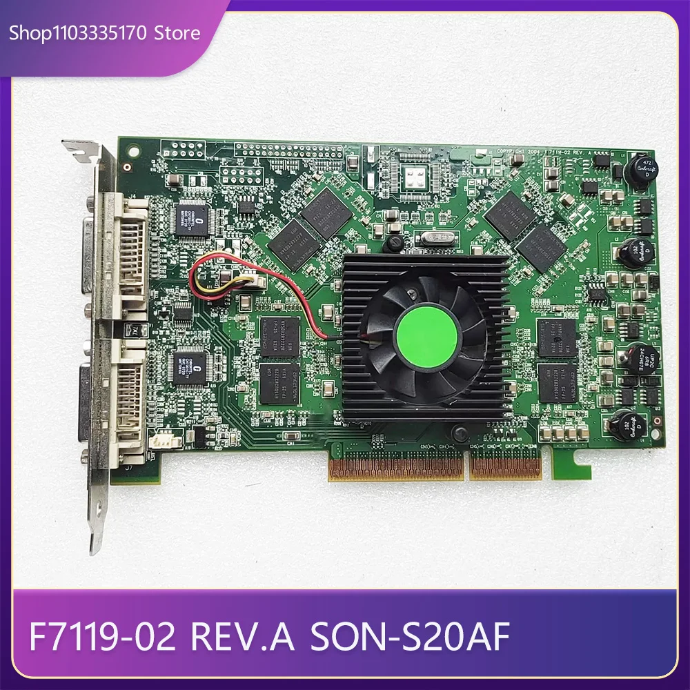 For Matrox F7119-02 REV.A A8X256M Graphics Ccard SON-S20AF 2 For Matrox F7119 02 REV A A8X256M Graphics Ccard SON S20AF