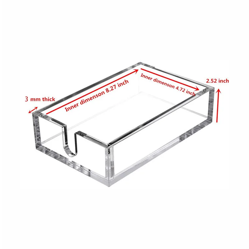 Clear Acrylic Cocktail Napkin Holder Bar Napkin Holder, Top amongst Modern Beverage Napkin Holders for Paper Napkins 6