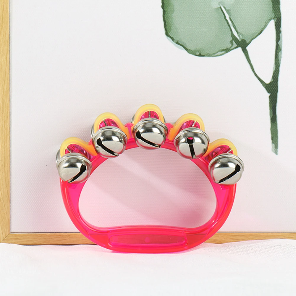 Double Row Metal Jingles Hand Held Percussion Half-Moon Tambourines musical percussion instruments Musical Instrument Gifts For Kids Adults Party