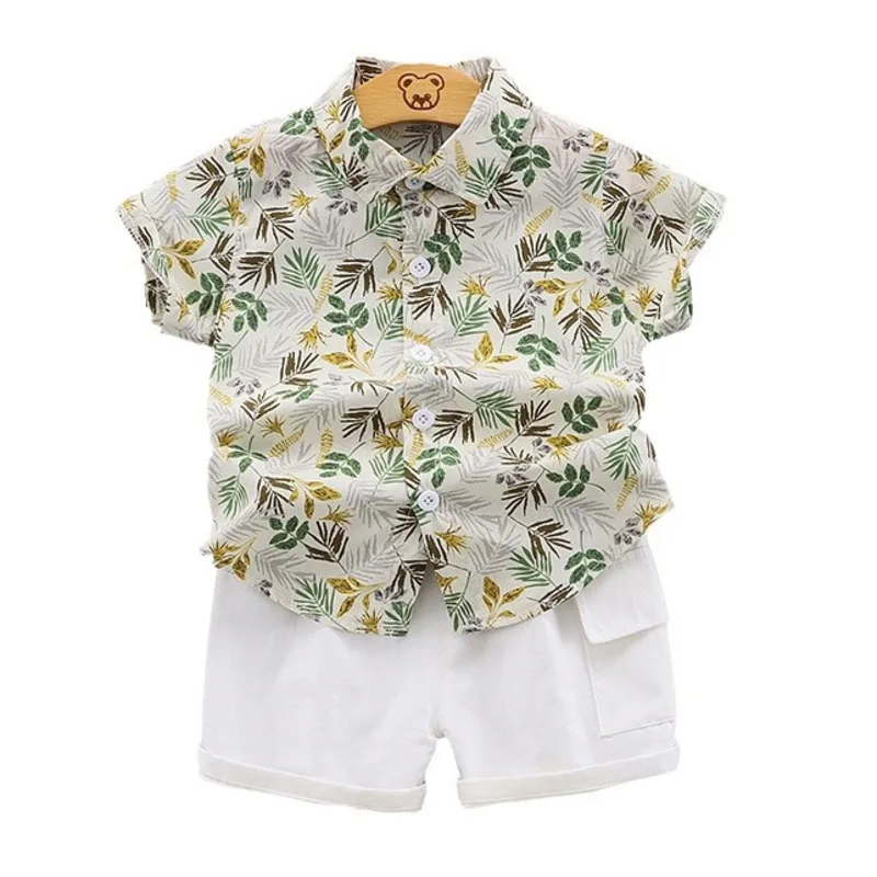 

New Summer Baby Clothes Suit Kids Boys Clothing Children Printed Shirt Shorts 2Pcs/Sets Toddler Casual Costume Infant Sportswear