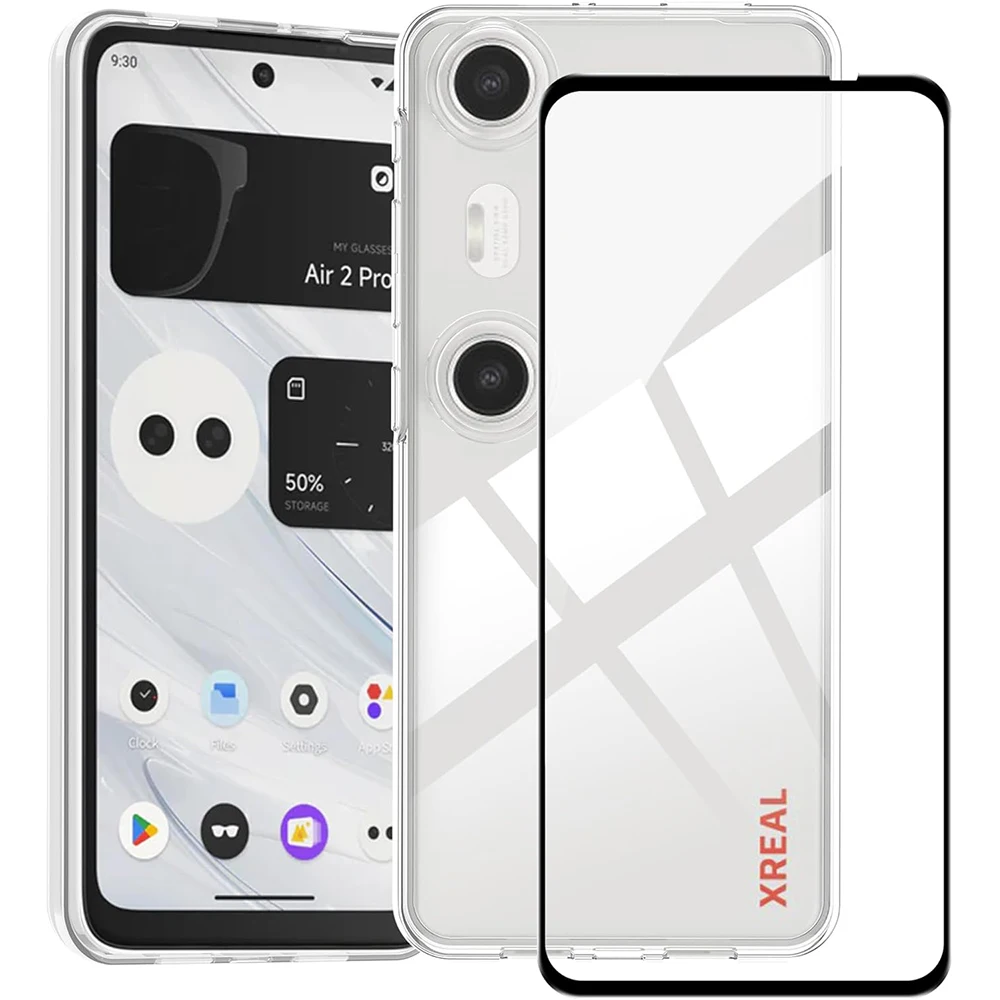 زجاج مع حافظة ناعمة لـ XREAL Beam Pro ، واقي شاشة...