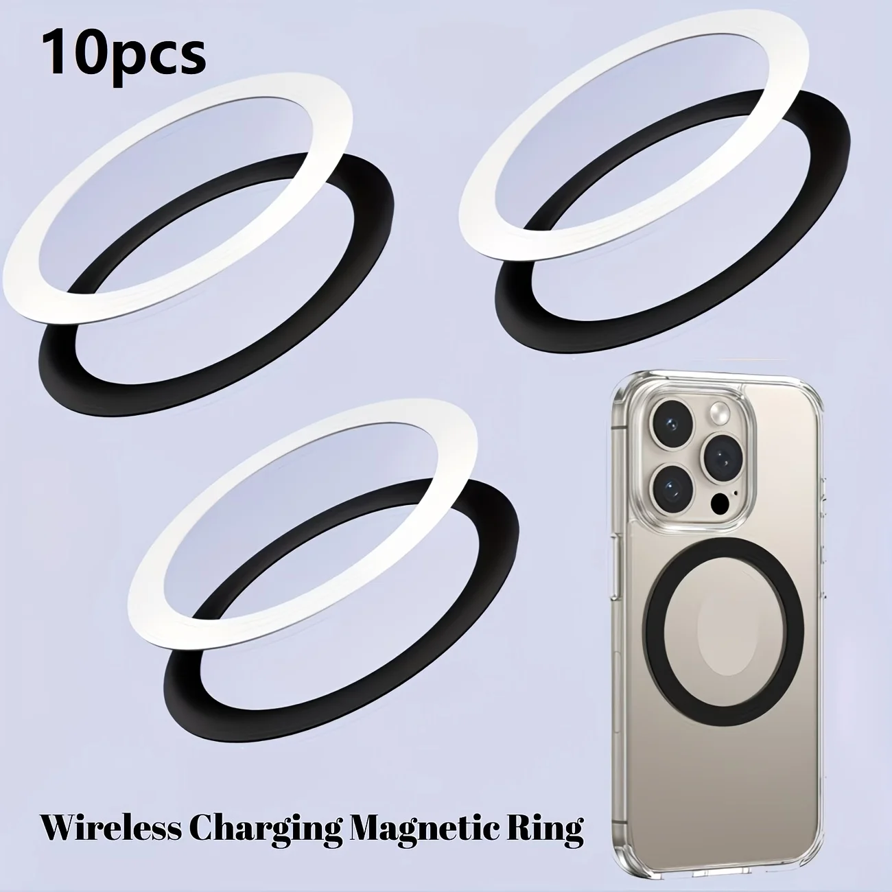 Universal Magnetic Wireless Charging Ring Patches
