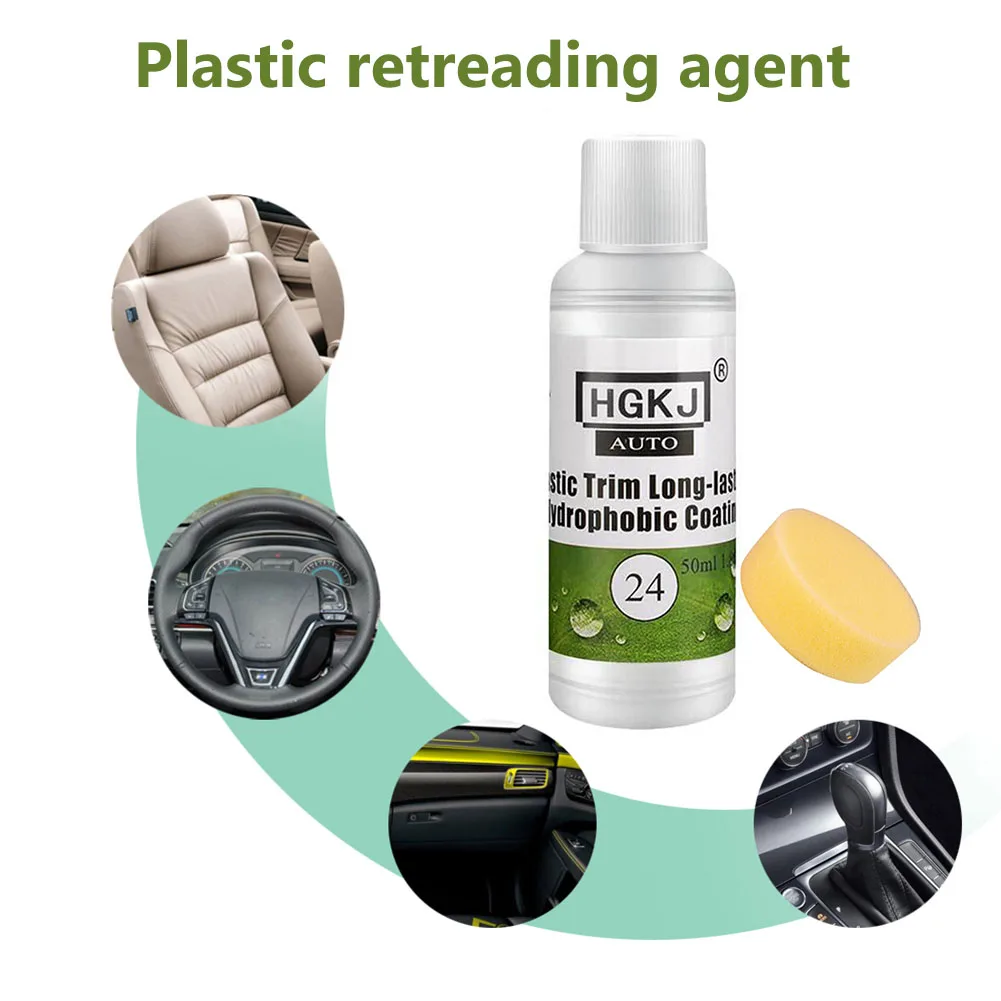 Plastic Exterior Recovery Restorer Trim Longlasting Cleaner Agent