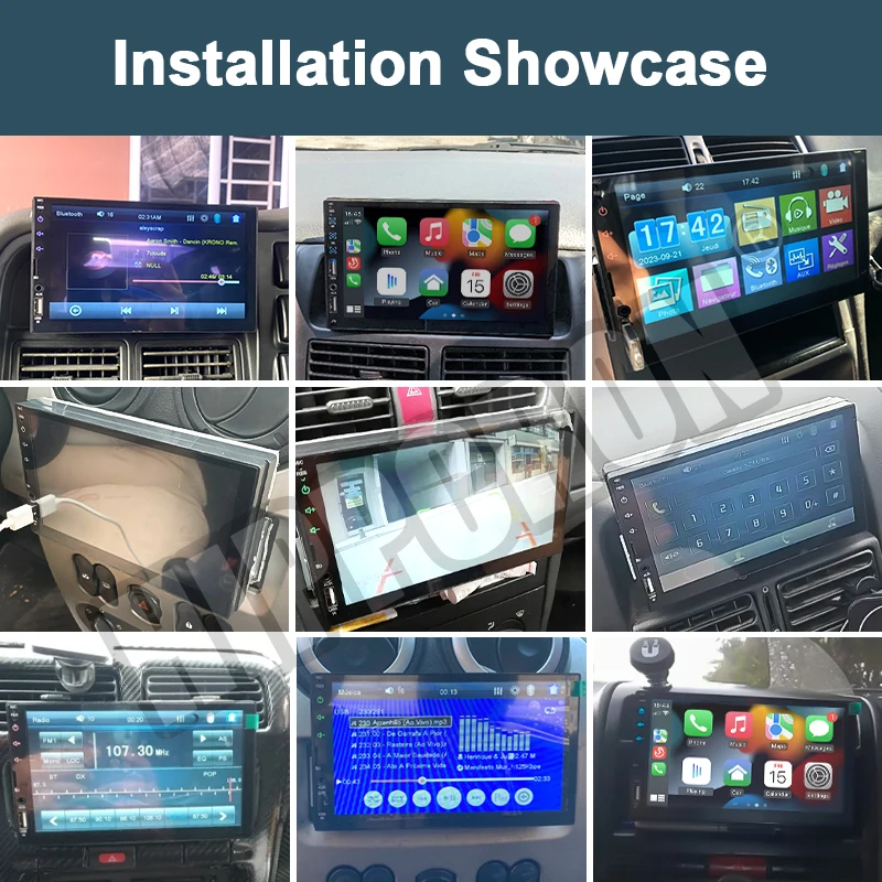 7" 1Din Car Radio Wireless CarPlay Android Auto Bluetooth AUX USB Universal Mult