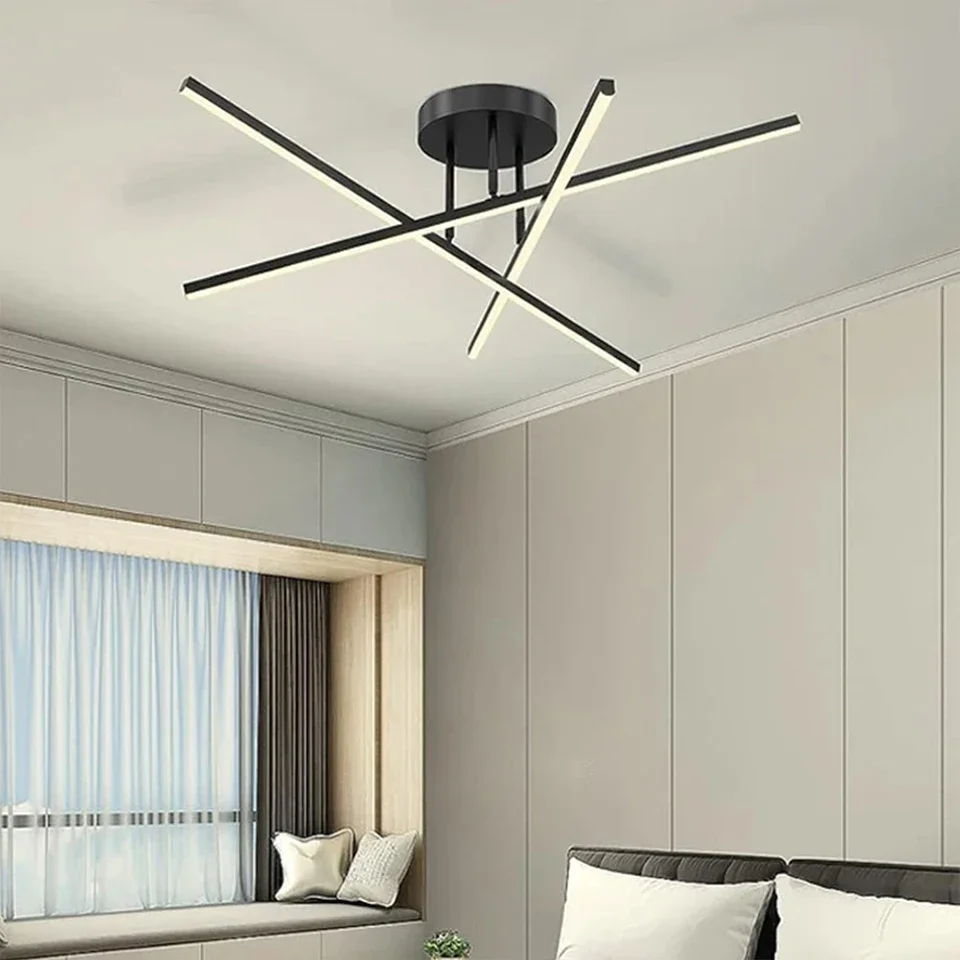 Description Picture 5 of itemCeiling Lamp Nordic Modern LED Lamps Living Room Dining Room Bedroom Lights Ceiling Chandelier Pendant Lights Room Decoration