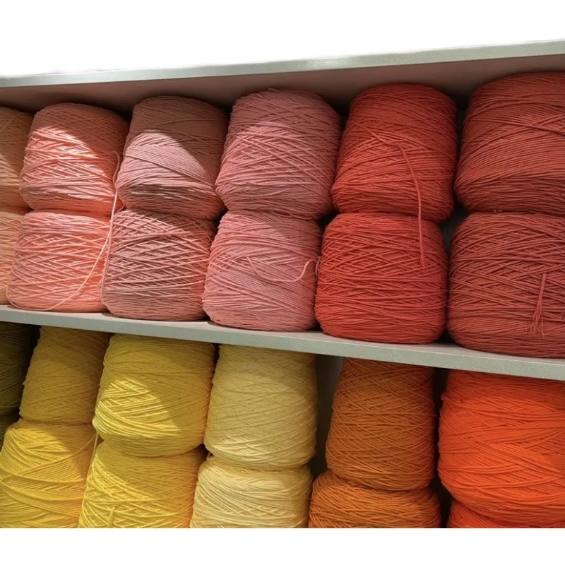 91 Colour Wholesale 400g yarn cone 8ply Rugs and Carpet Tufting Acrylic Yarn for Tufting Gun 6