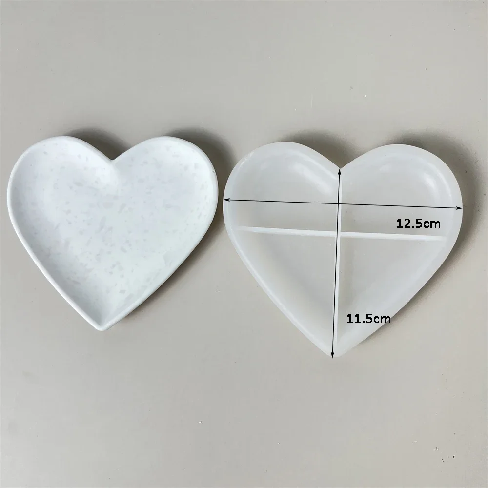 Concrete Heart Shape Silicone Molds DIY Home Decor