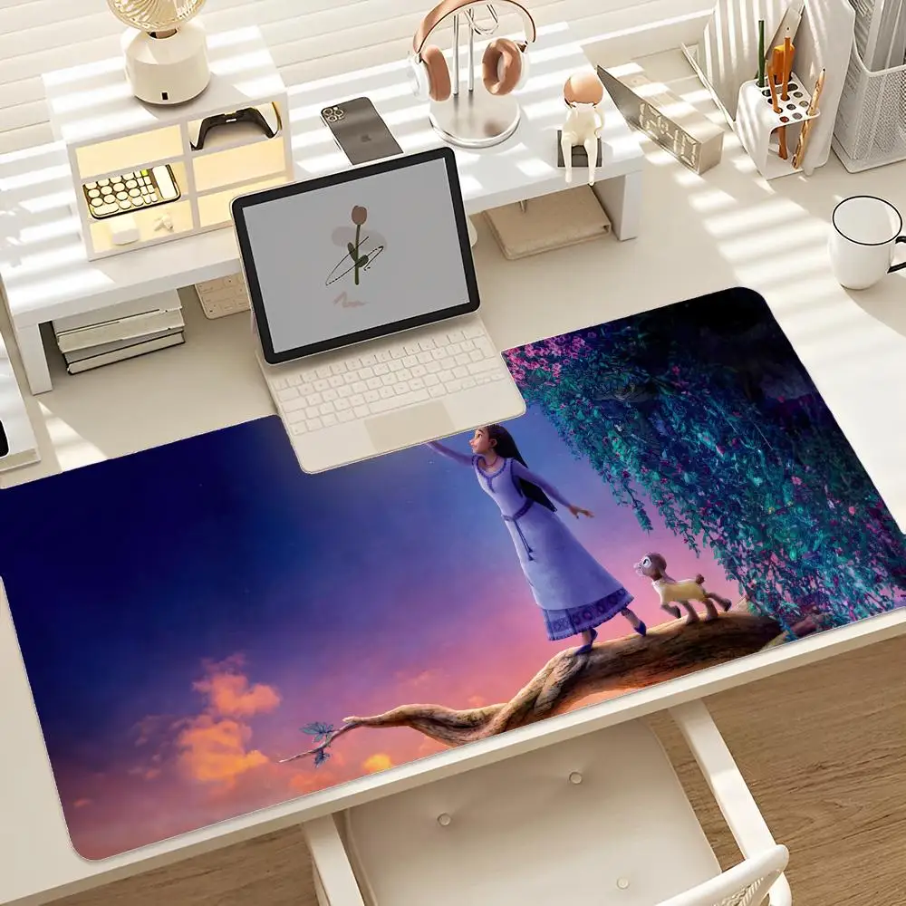 Disney Wish Mousepad Large Xxl Desktop Desk Mat Kawaii Gaming Accessories Studenti Writing Pad Desktop Mat