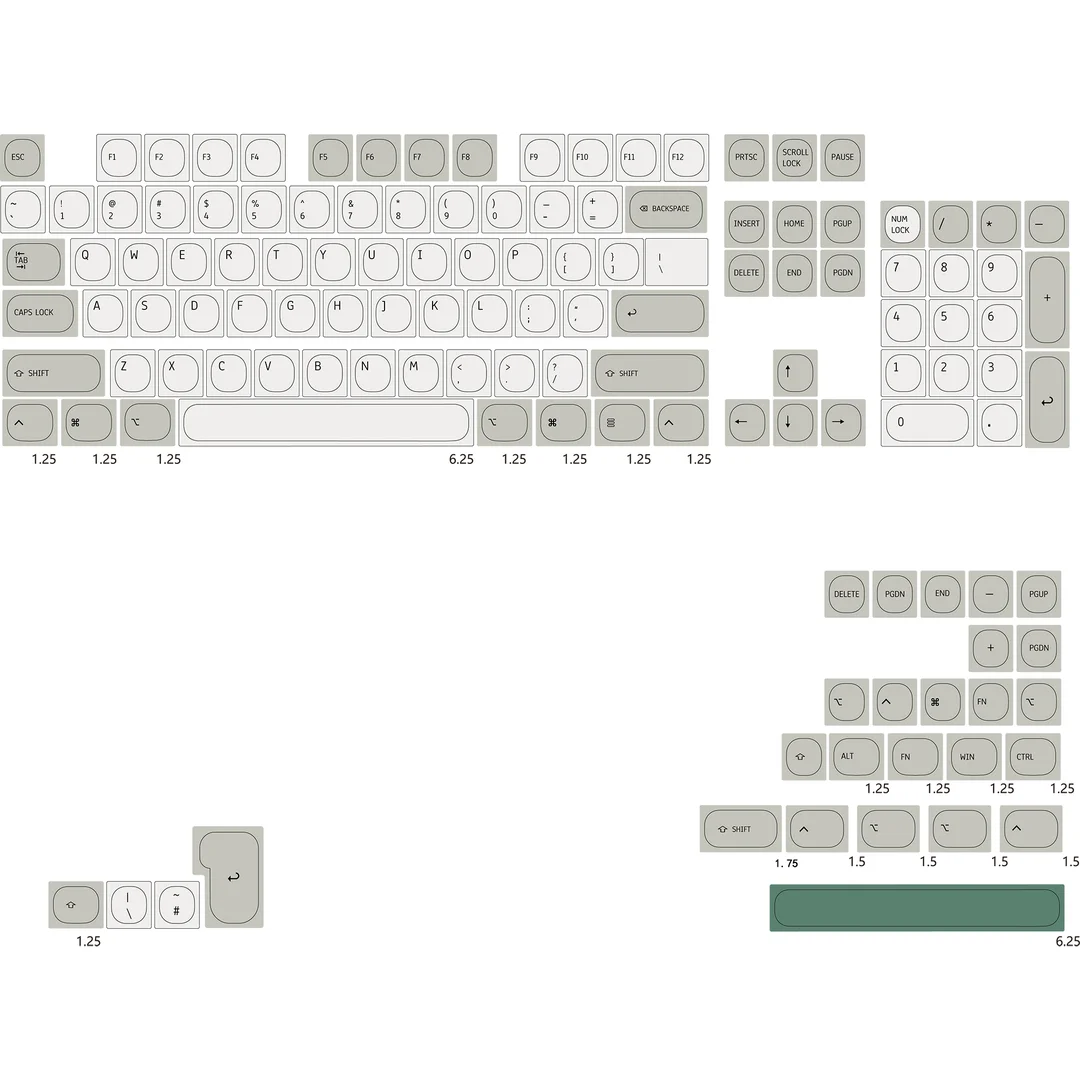 MA Retro Keycaps, PBT Japonês Key Cap,