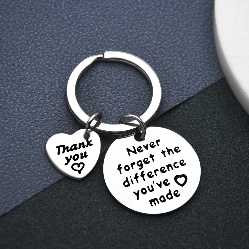 

Retirement Gift Pendant Never forget the difference Stainless Steel Keychain YLQ10390