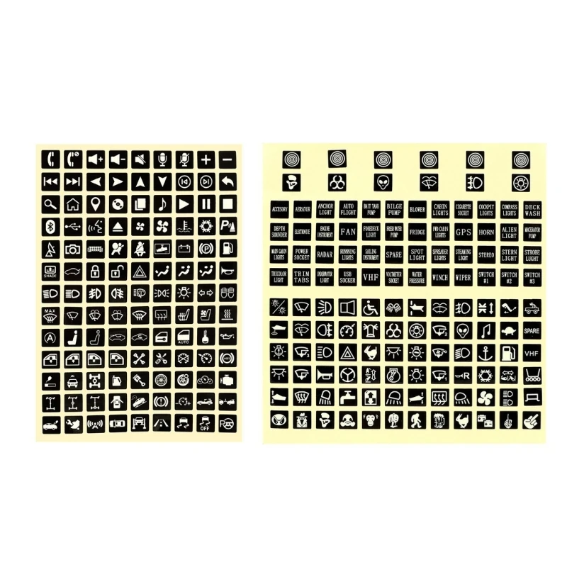 

Дверь автомобиля, внутренняя панель, консоли, кнопки, наклейки, светящиеся наклейки из ПВХ, Стайлинг автомобиля