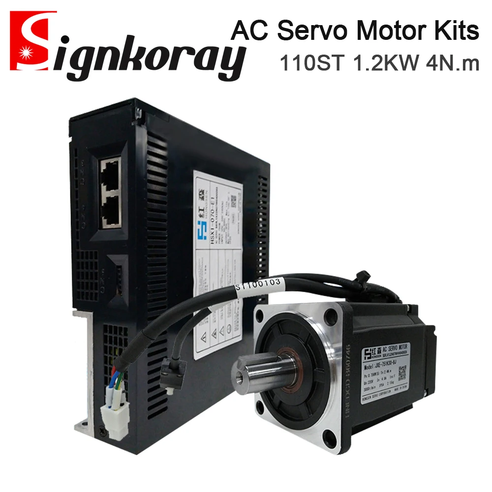 

SignkoRay 3000 кВт 4N.m комплекты Серводвигателей переменного тока 220 ST об/мин в электродвигатель переменного тока для фрезерного станка с ЧПУ