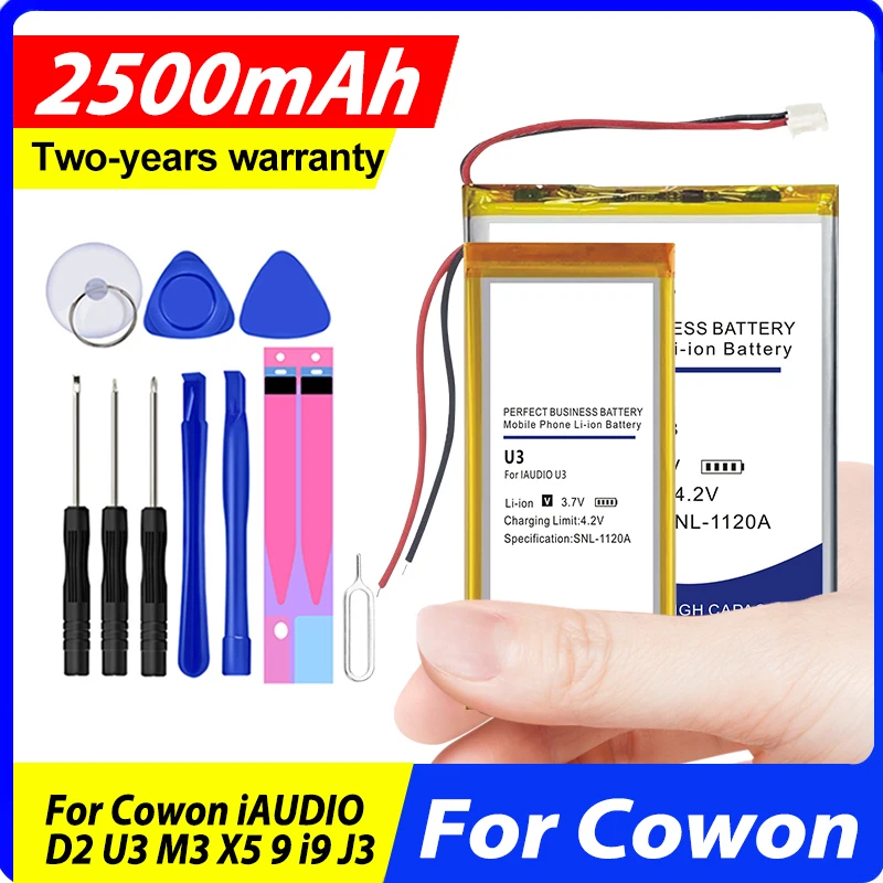 Высококачественный IAUDIO9 IAUDIOJ3 CowonD2Plus IAUDIOU3 IAUDIOM3 Новый аккумулятор для Cowon iAUDIO D2 U3 M3 X5 9 i9 J3