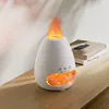 Fashionable 3D Flame Cold Mist Air Humidifier Ultrasonic Salt Stone Night Light Bedroom Sleep Aid Essential Oil DiffuserDiffuser 6