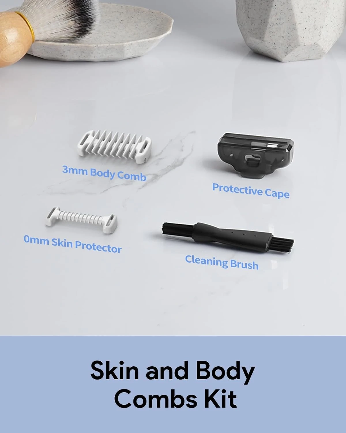Adjustable Guard Comb For Philips OneBlade QP2520 QP2530 QP2630 QP2620 QP2510 QP2521 Professional Blade Trimmer With 14 Lengths From 0.4-10mm With Skin Protector Body Comb And Cleaning Brush | Buy Now With - View #4