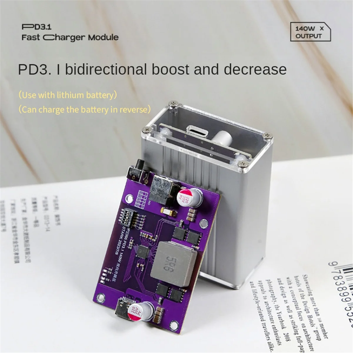 PD3.1 140W Power Bank DIY Module 2S/3S/4S/5S/6S Switchable IP2366 Bidirectional Boost Li-Battery Fast Charging Module,A3 3