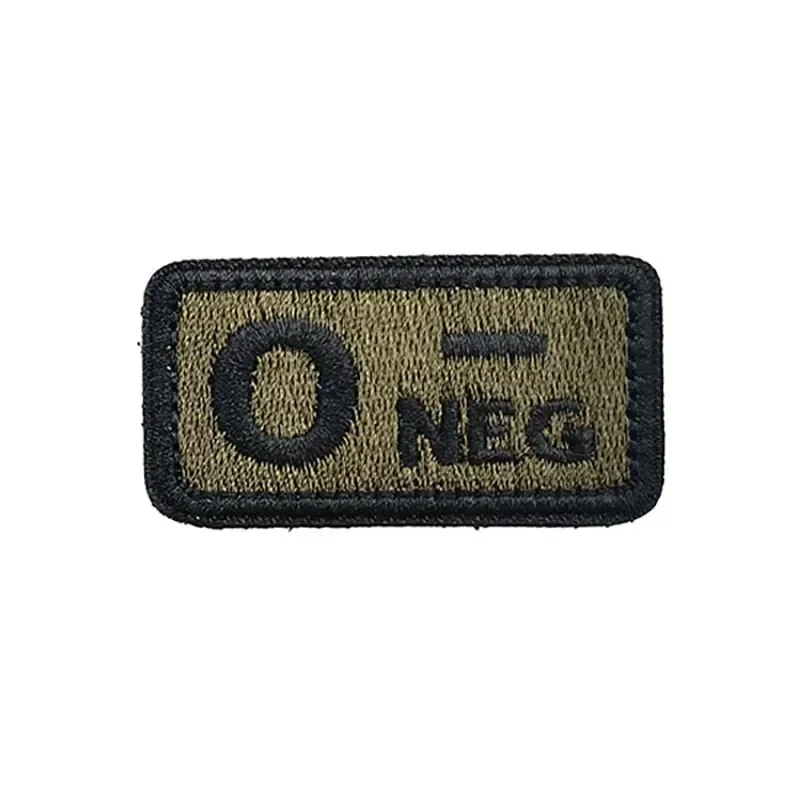 2,5*5CM, A B AB O POS-NEG Blutgruppe Abzeichen Stoff Applikation Stickerei Klettverschluss Patches, militärischer taktischer Aufnäher auf Rucksack – Detail 7