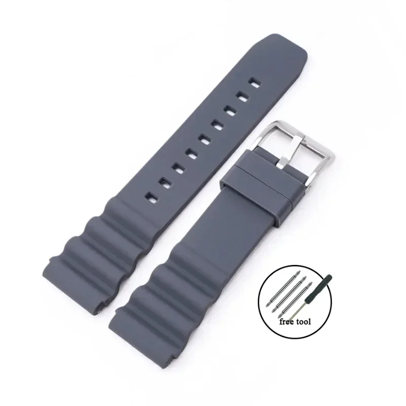 Silicone Waterproof Diving Sports Watch Strap