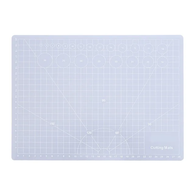 Translucent Translucent Cutting Pad Self-Healing Gridded Non Slip Cut Board Non Slip Self-Healing Cutting Mat Scrapbooking 1