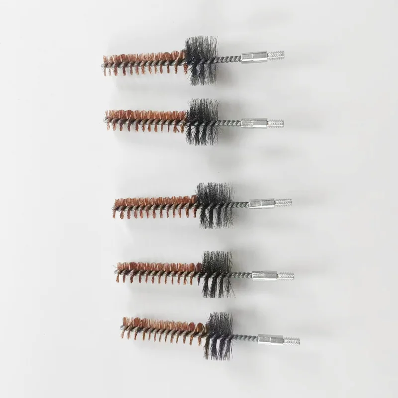 Phosphor Bristle Bronze Bore Brush Gun Cleaning Chamber Kit 3.5Inch Length for AR15 .223 7.62mm 5.56mm Hunting