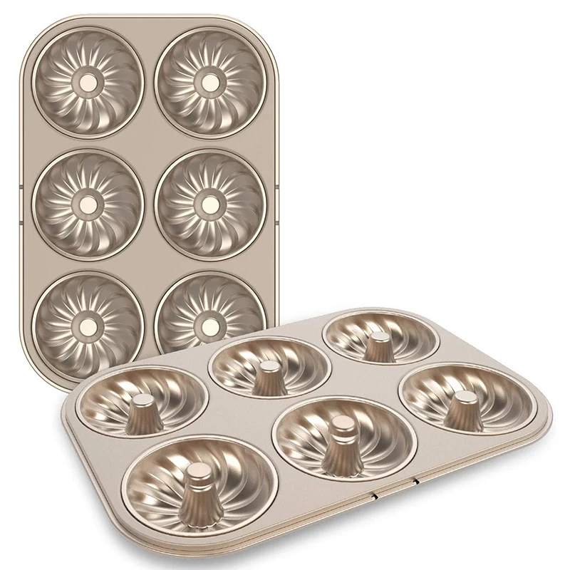 Non Stick Donut Baking Pan Cavity DIY Doughnut Carbon Steel Tray