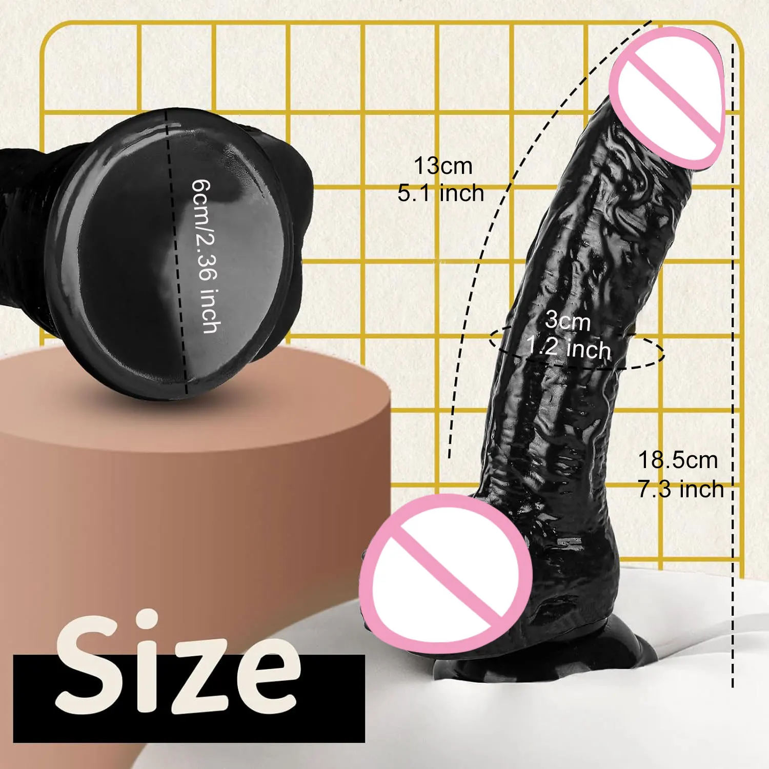 Realistic Wearable Dildo for Women Adult Masturbation Toy with Sliding Skin Testicles Big Penis Anal Vagina Stimulate 18+