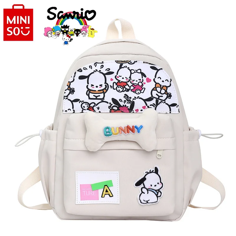 

Miniso Sanrio Pochacco New Women's Backpack Fashionable High Quality Student School Bag Cartoon Large Capacity Girl Backpack