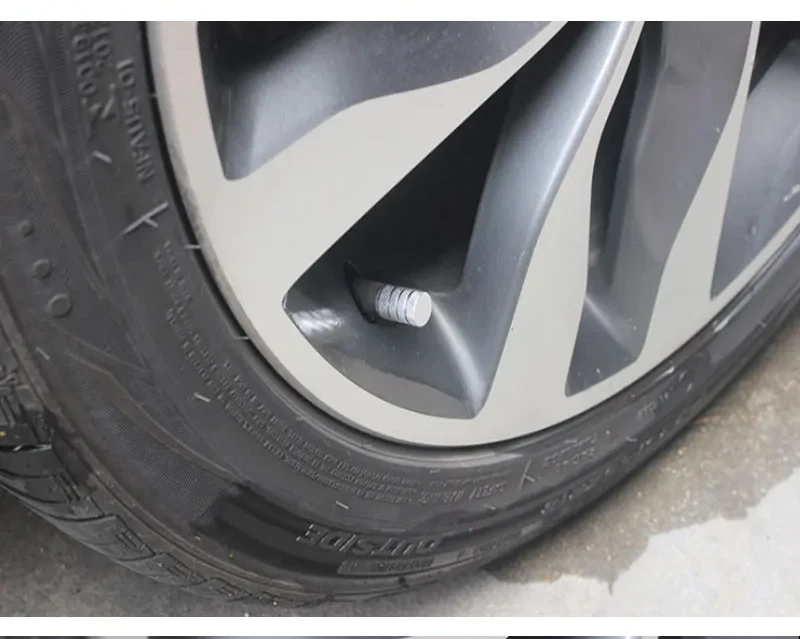 Auto Reifen Ventil Vorbauten Kappe Rändelung Stil Reifen Ventil Kappe Aluminium Reifen Rad Vorbau Luft Ventil Kappe für Auto Lkw Motorrad SUV Fahrrad – Detail 9