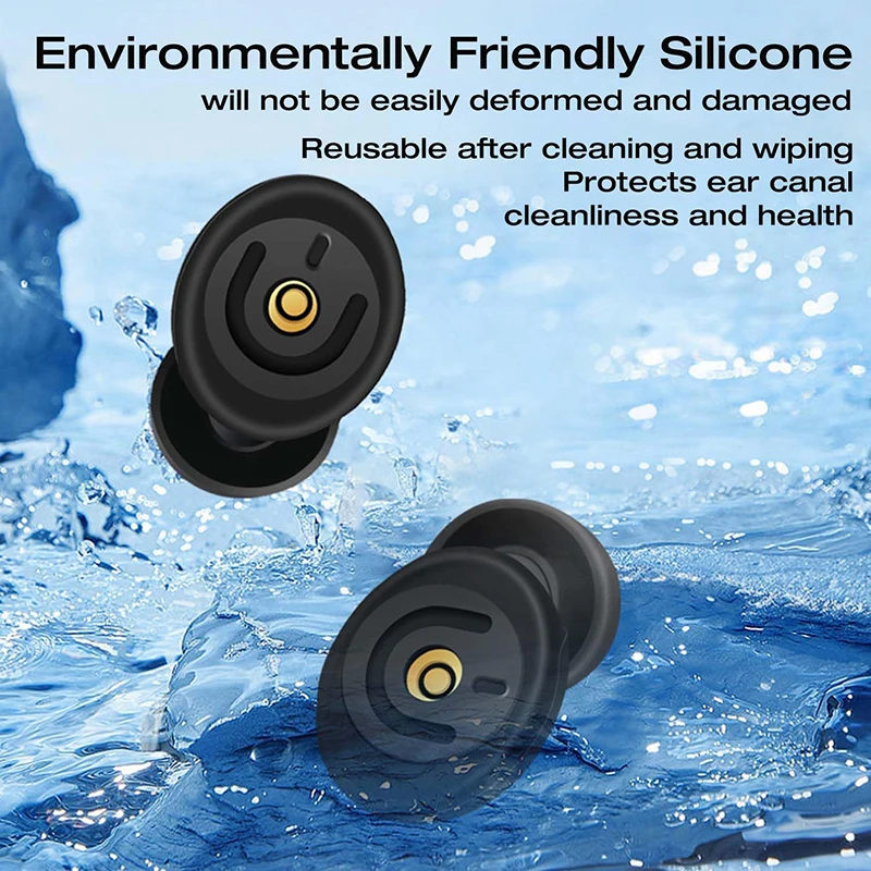 Ear Plugs for Noise Reduction Ear Protection Reusable Silicone Ear Plugs Swimming Ear Plug Sleeping Earplugs Set Oordopjes