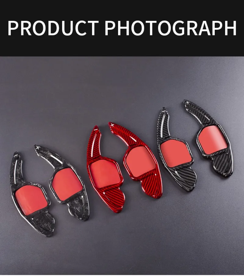 T-carbon Real Carbon Fiber Steering Wheel Paddle Shift Extension Shifters For Audi A5 A6 A8 S8 S5 S6 Q5 RS6 Q7