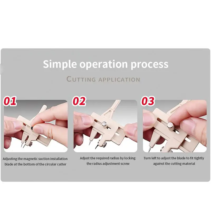 Adjustable Masking Tape Circular Cutting Tool Cutting Diameter: 4mm-100mm Circle Cutter model tools Hobby Craft Tool