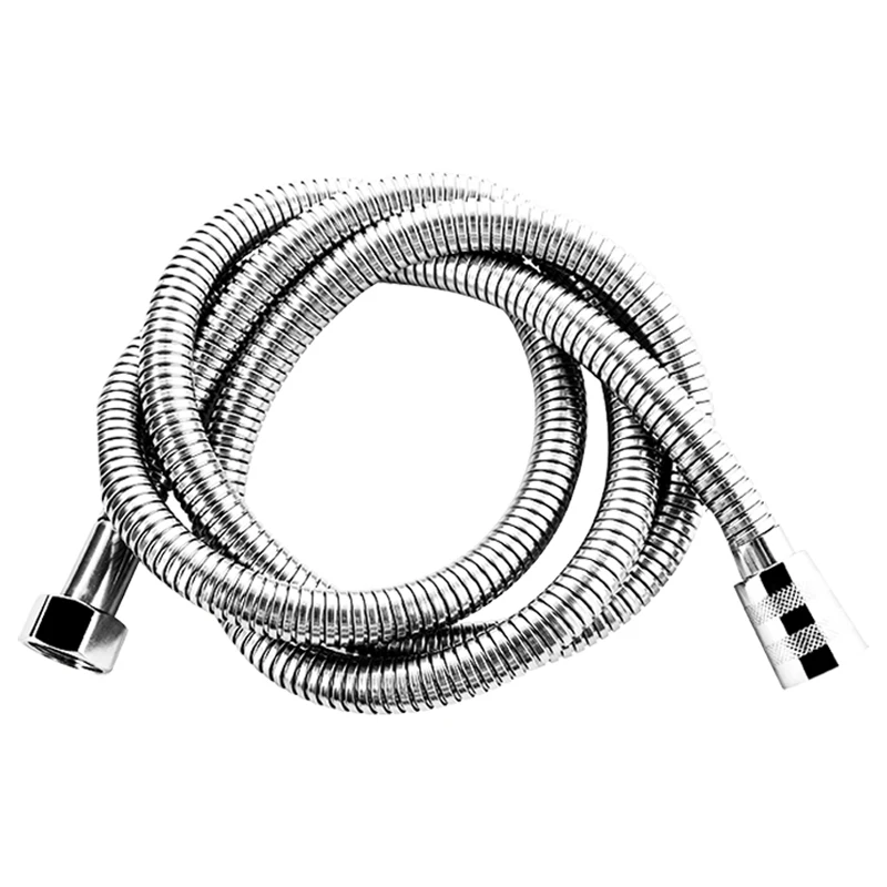1.5m or 2m Golden Black Sliver Thickened Stainless Shower Hose Pipes Shower Head Bathroom Accessories