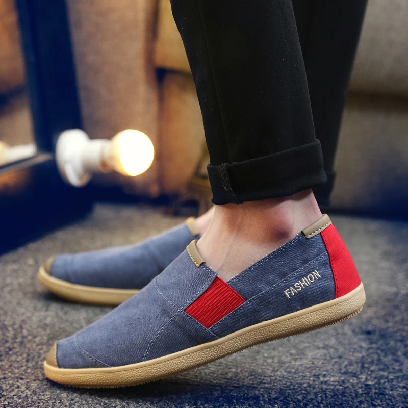 Summer Fashion Canvas Men's Casual Shoes Handmade Weaving Fisherman Shoes Fashion Casual Flat Espadrilles Driving Shoes Big Size 6