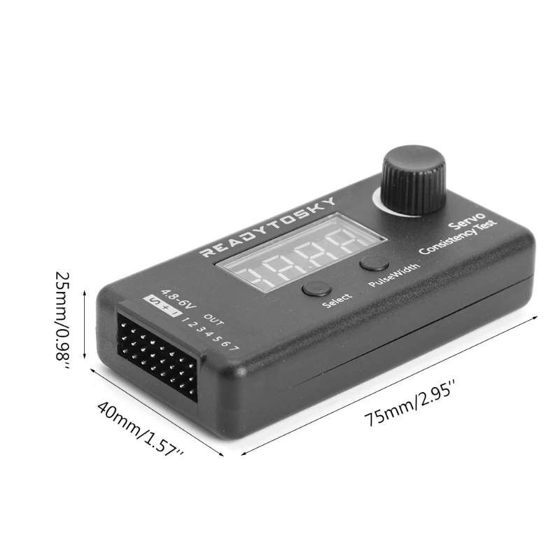 for DC 4.8-6V Mini 3 Modes Digital Servo Consistency Tester Steering Gear Measurement for RC Helicopter Car