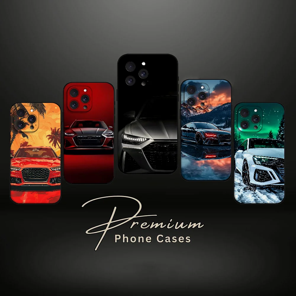 Sleek Audies RS Sports Car Black Phone Case