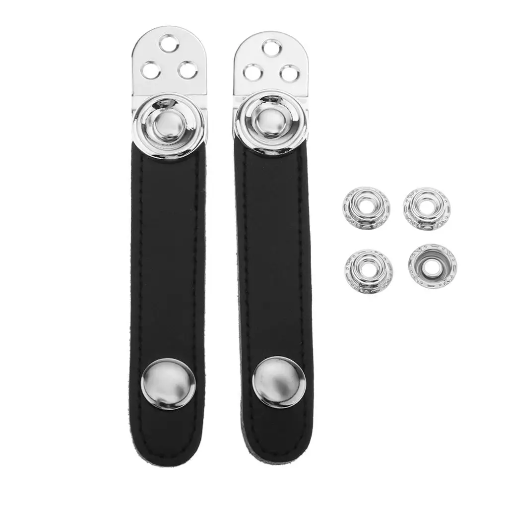Bellows Retention Straps Accordion Bellows Replacement Straps, Black Leather