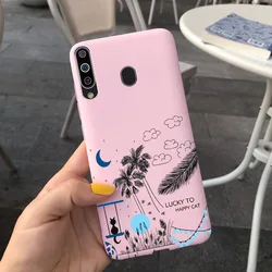Stylish Painted Soft Silicone TPU Phone Case with Bumper Protection for Galaxy M20 (Beige)