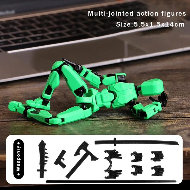T13 Action Figure Titan 13 Action Figure Dummy Lucky 13 Action Figure 3D Printed Multi-Jointed Movable Nova 13 Action Figure Toy 4
