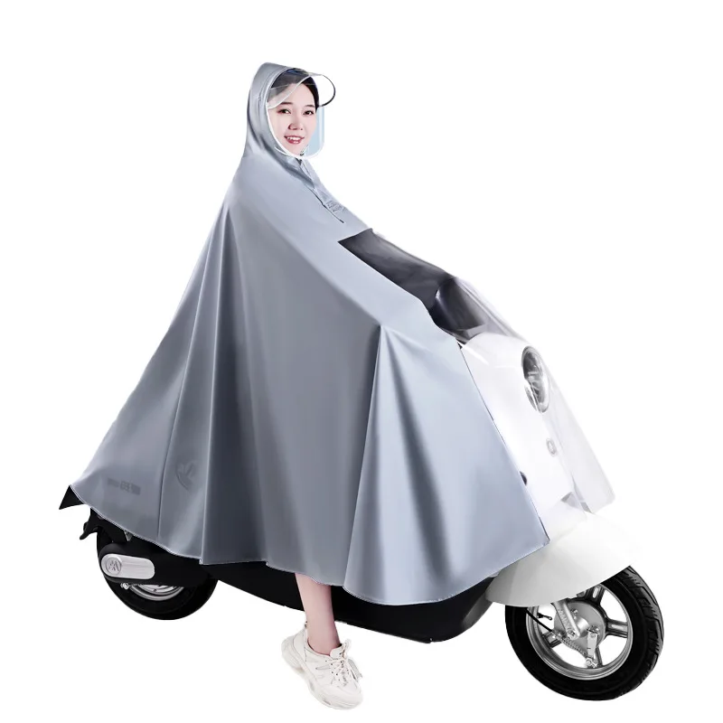 Thickened adult models Electric Car Tricycle Special Rain Poncho long Full Body Storm-proof Takeaway Rain Poncho